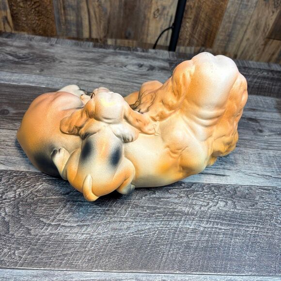 Vintage Ceramic Cocker Spaniel Dog Family Figurine - Picture 3 of 7